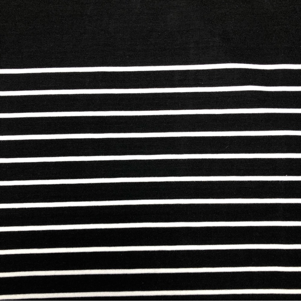 ⭐️NEW⭐️White House Black Market (WHBM) Black 3/4 Sleeve Pullover Stripe Dress - Picture 6 of 9
